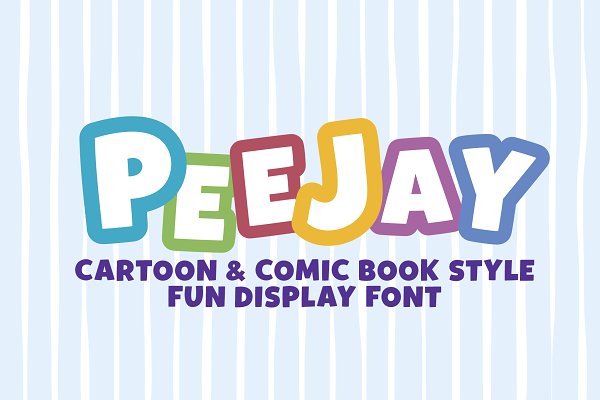 Download PEEJAY | Cartoon & Comic Book Font