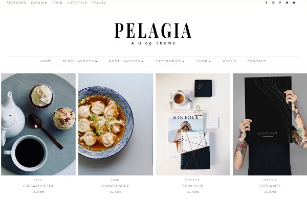 Download Pelagia Divi Blog WordPress Masonry