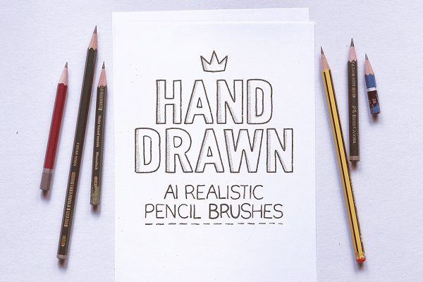 Download AI realistic pencil brushes