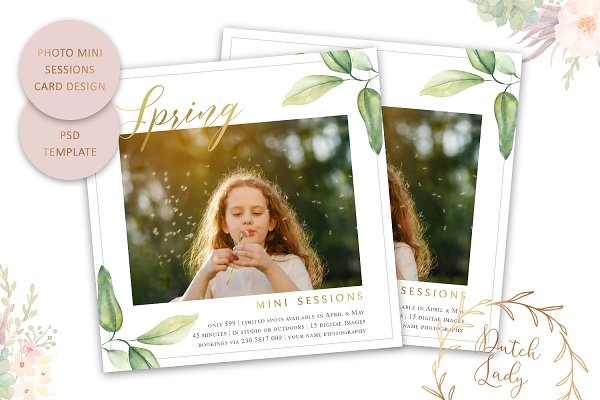Download PSD Photo Session Card Template #35