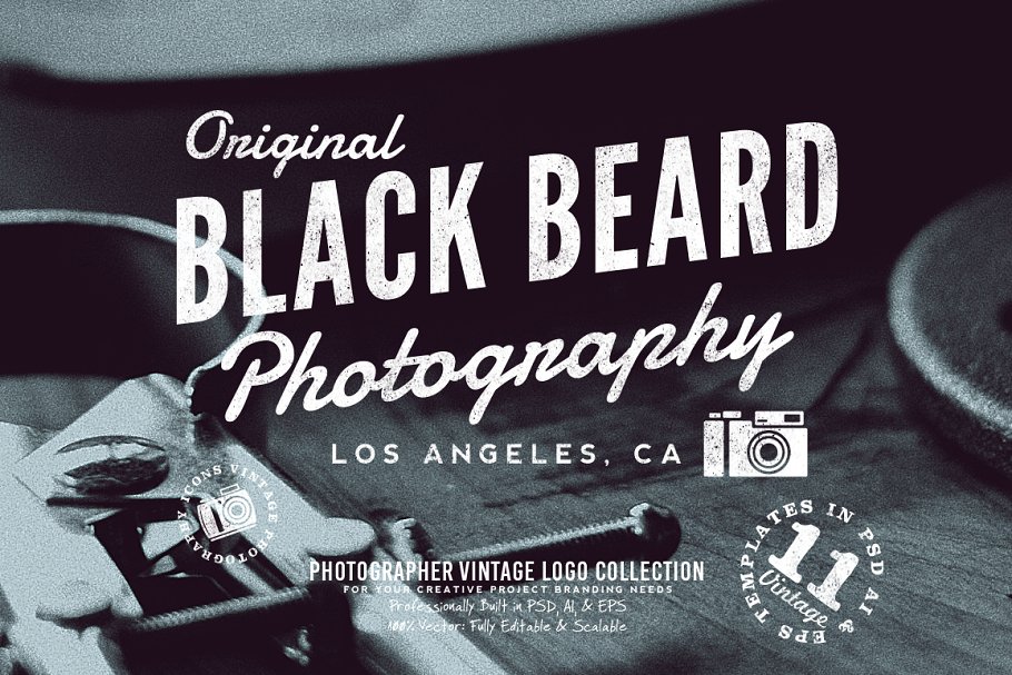 Download Photographer Vintage Logo Collection