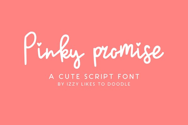 Download Pinky Promise - A Cute Script Font