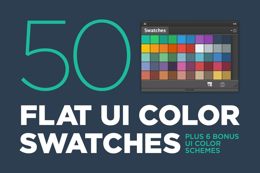 Download 50 Flat UI color swatches