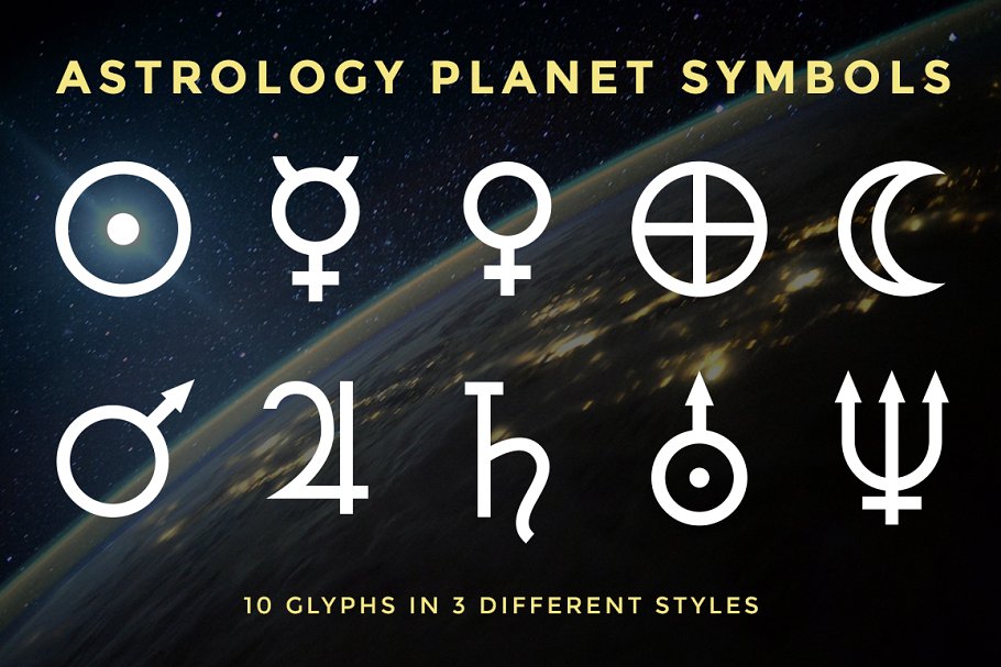 Download Astrology Planet Symbols