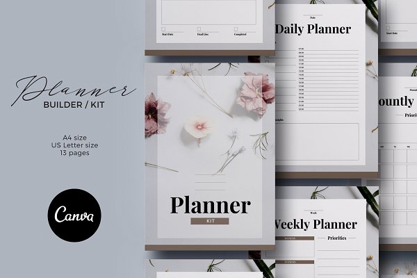 Download Planner Kit Canva Template
