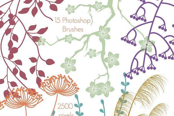 Download Plant Silhouettes Photoshop Brushes