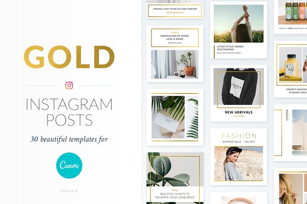 Download Instagram Posts Gold | CANVA