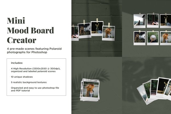 Download Mini Mood Board: Polaroid Scenes