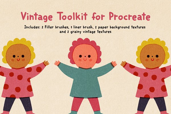 Download Vintage Toolkit for Procreate