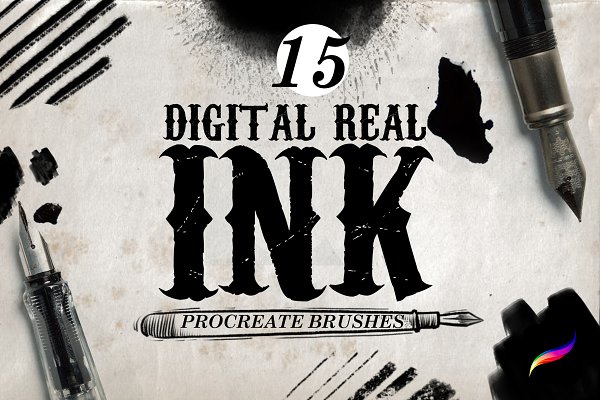 Download Real Ink Brushes for Procreate