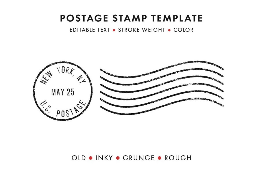 Download Postage Stamp Template Set (Updated)