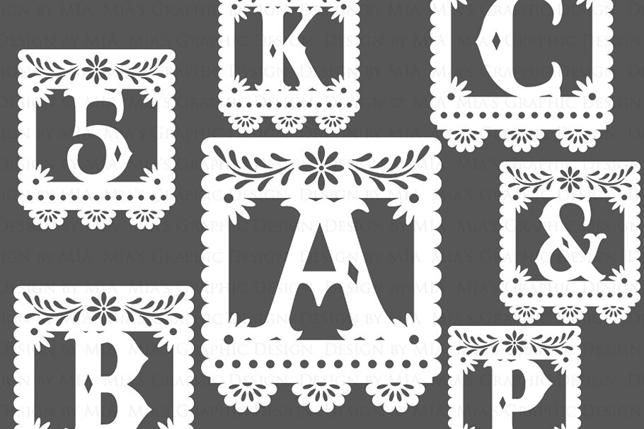 Download White Alphabet & Numbers