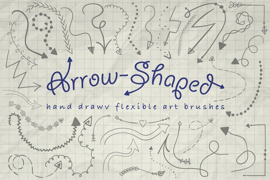 Download Illustrator Arrow-Shaped Art Brushes