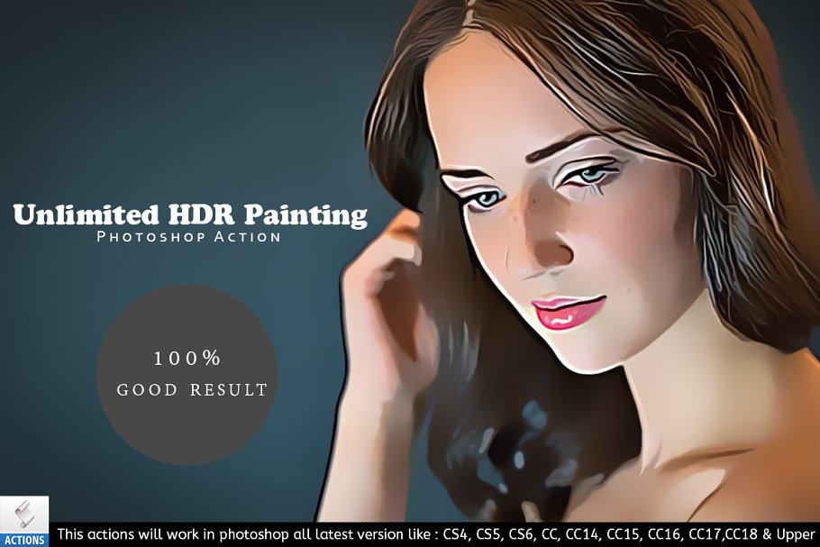 Download Unlimited HDR Oil Paint Action CC18+