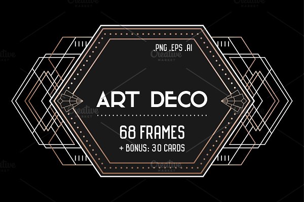 Download Art Deco Set: 68 frames