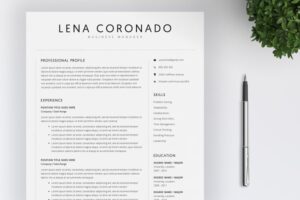 Download Resume Template | 4 Pages Resume