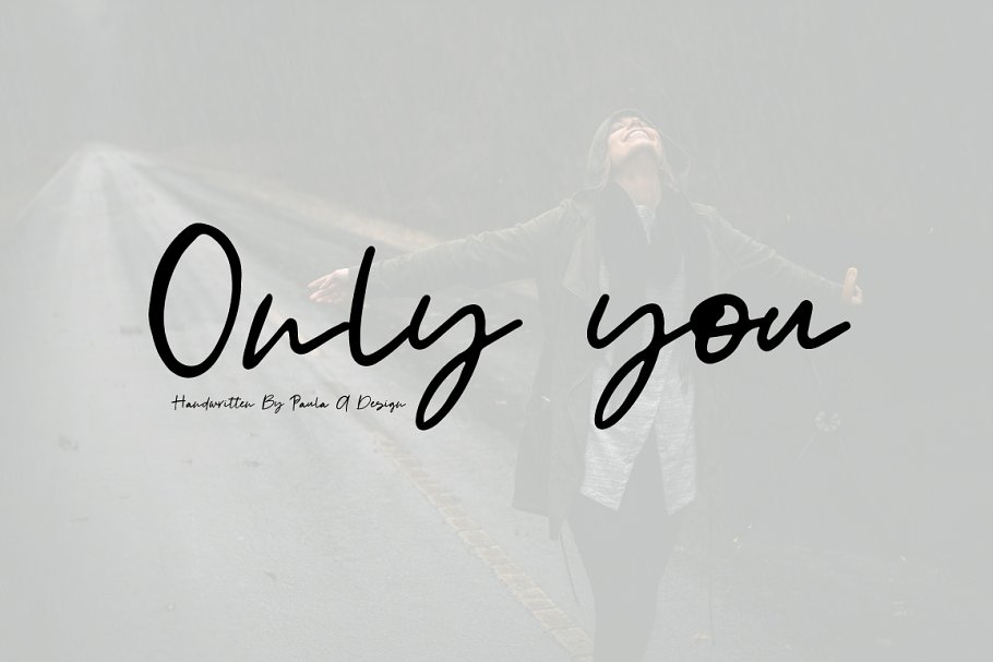 Download Only you | Handwritten Font