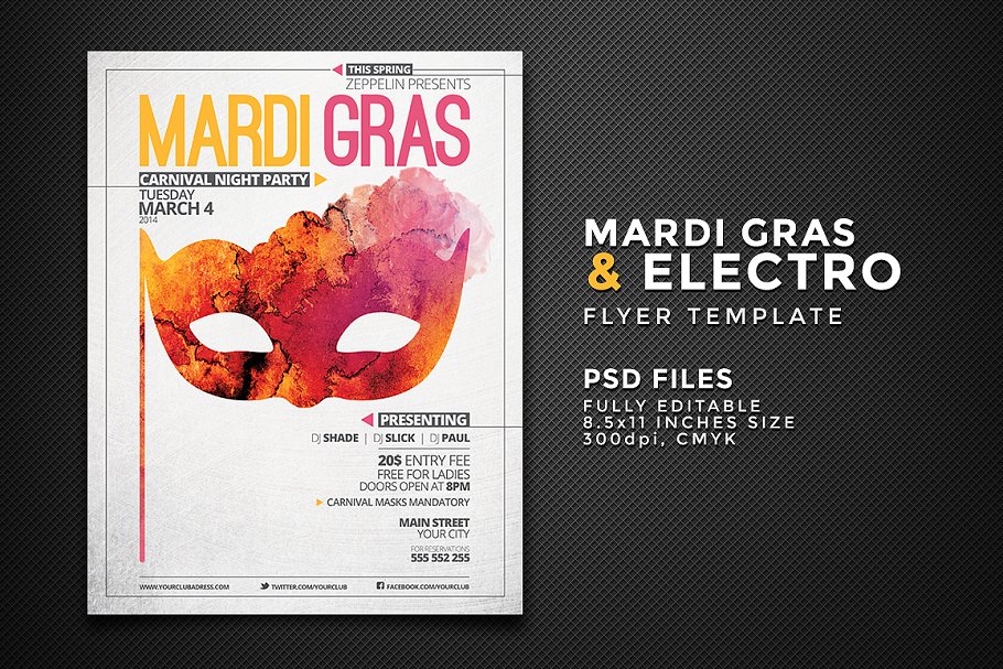 Download Mardi Gras & Other Events Flyer