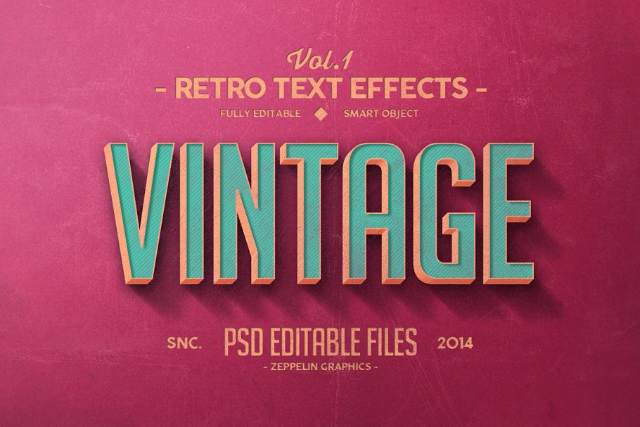 Download Vintage Text Effects Vol.1