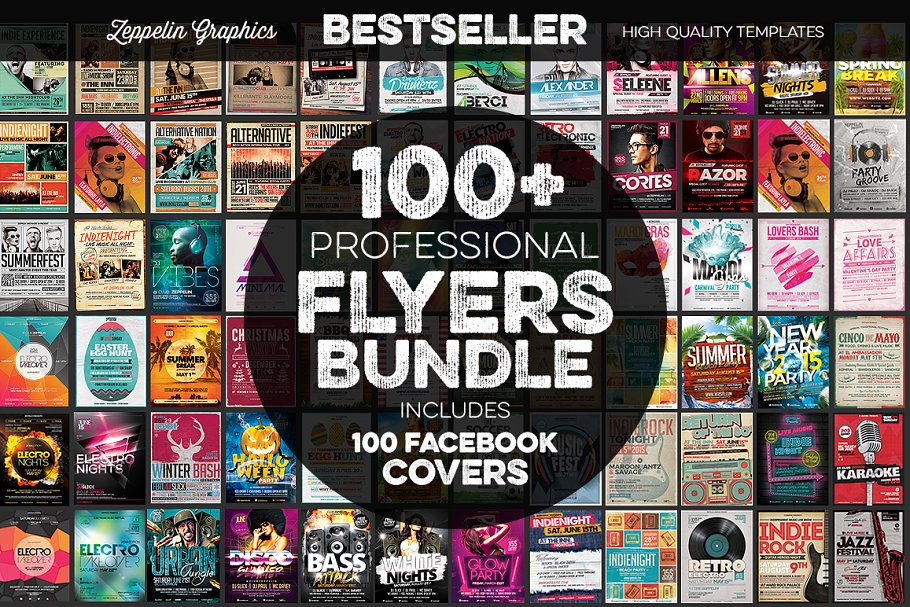 Download 100+ Flyers Bundle + Covers