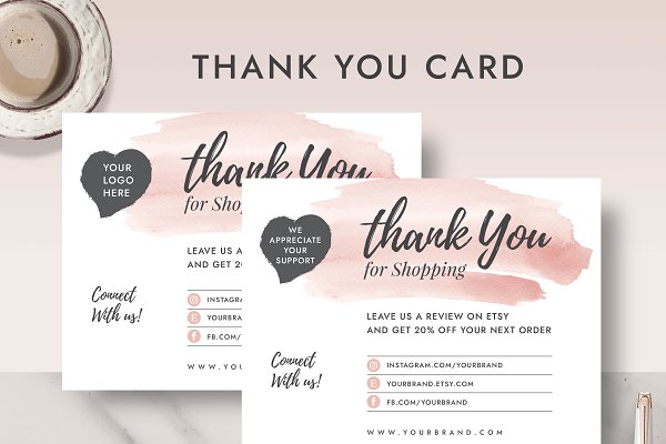 Download Thank You Order Card TC001