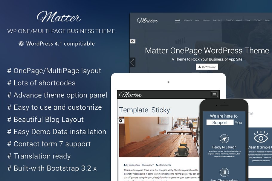 Download Matter - WordPress Business Theme