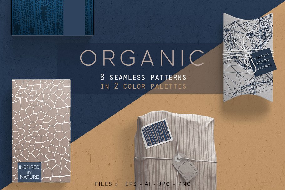 Download Organic Patterns - 2 color palettes