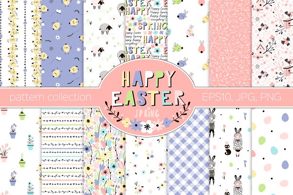 Download Happy Easter pattern kit