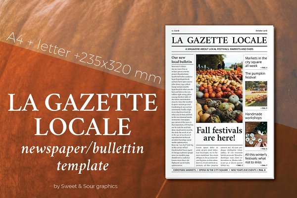 Download Gazette locale bulletin template