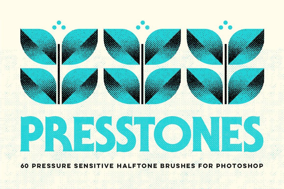 Download Halftone Texture Brushes