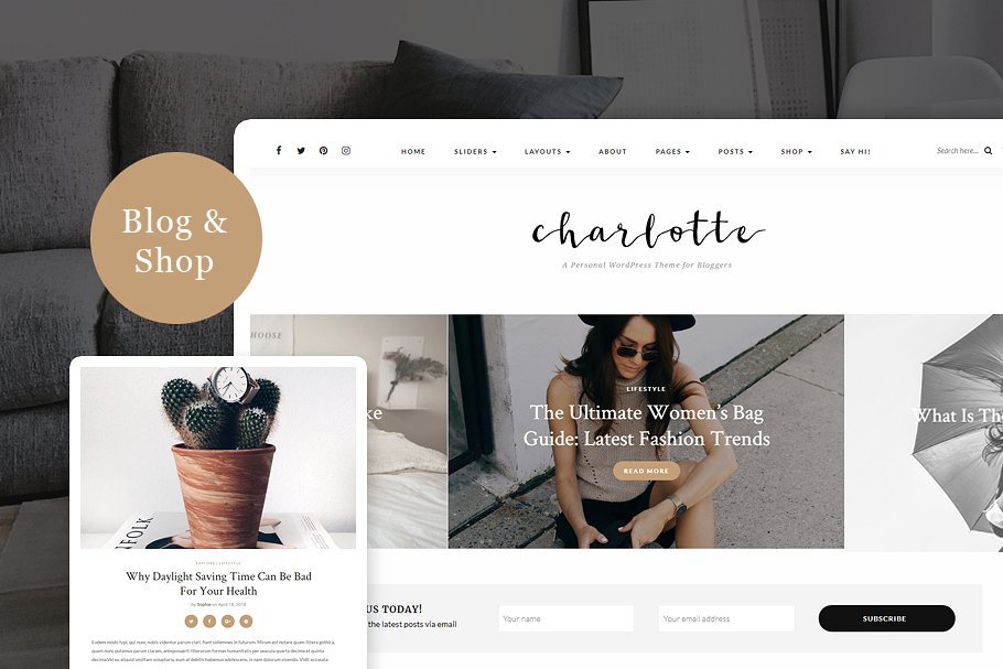 Download Charlotte - A Personal Blog & Shop