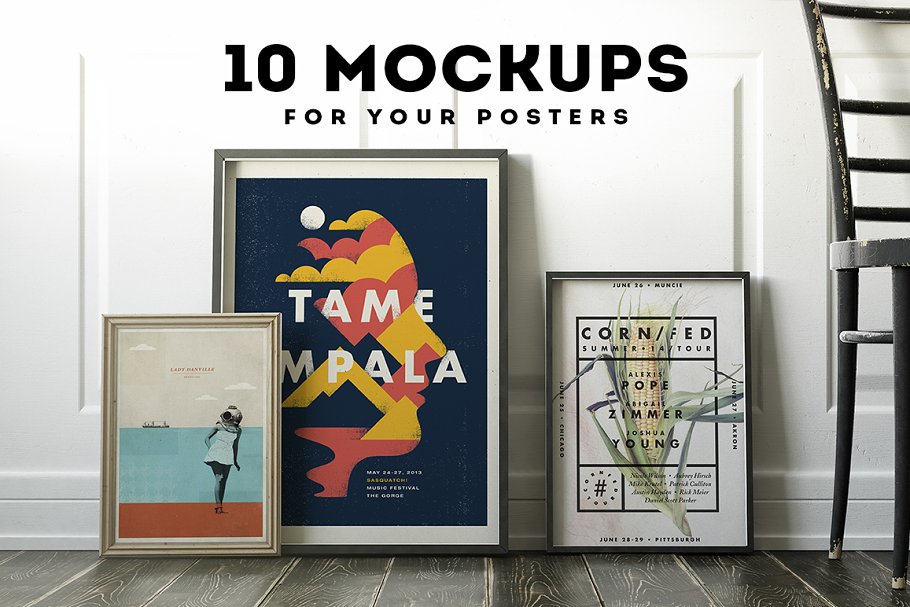 Download Poster Frame Mockup Set