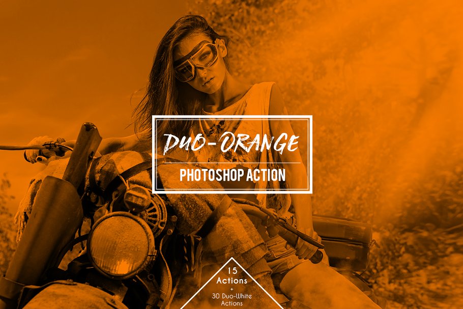 Download Duo-Orange Duotone Photoshop Action