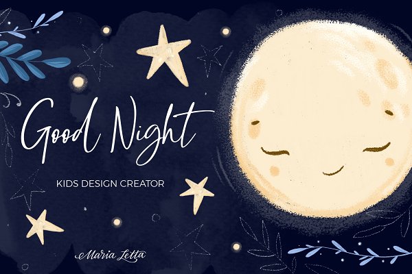 Download ★ Good night ★ kids design creator
