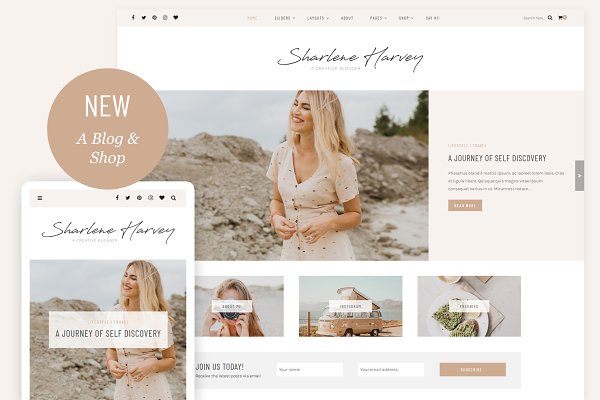 Download Sharlene - A Personal Blog Theme