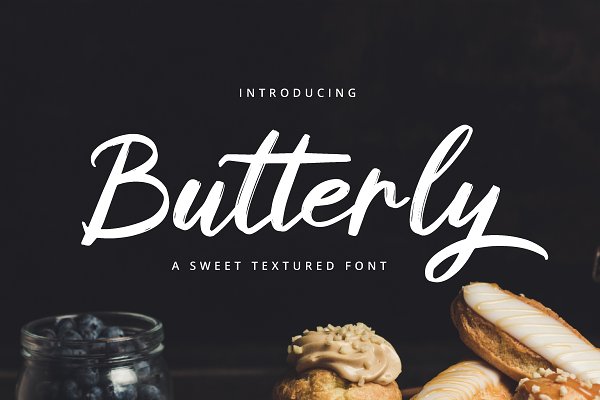 Download Butterly brush pen font