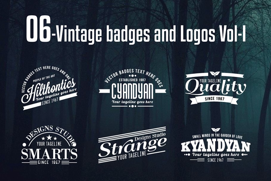 Download Vintage Badges and Logos Vol-1