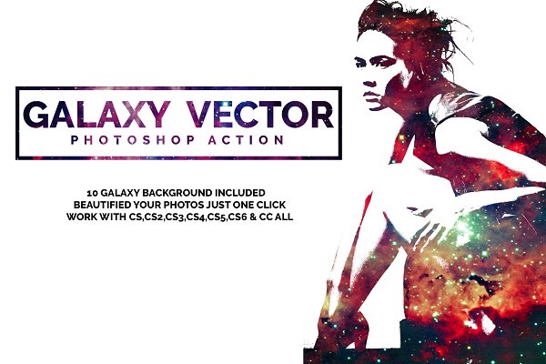 Download Galaxy Vector Photoshop Action