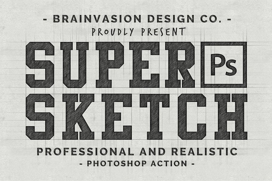 Download Super Sketch - Photoshop Action