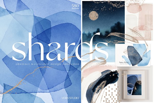 Download SHARDS - Abstract Watercolor Shapes