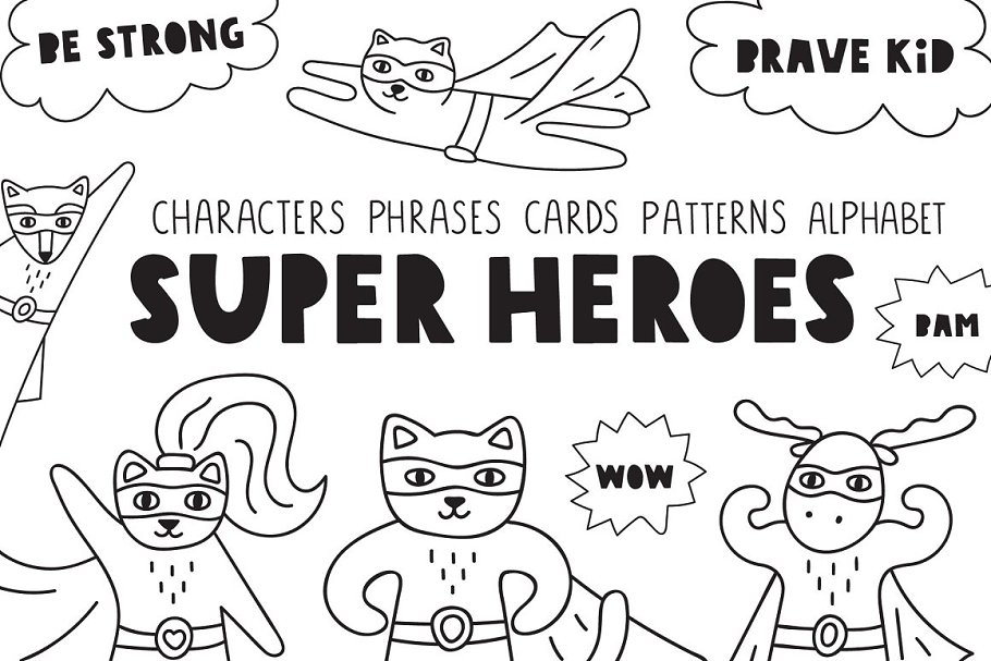 Download Super heroes. Kids edition.