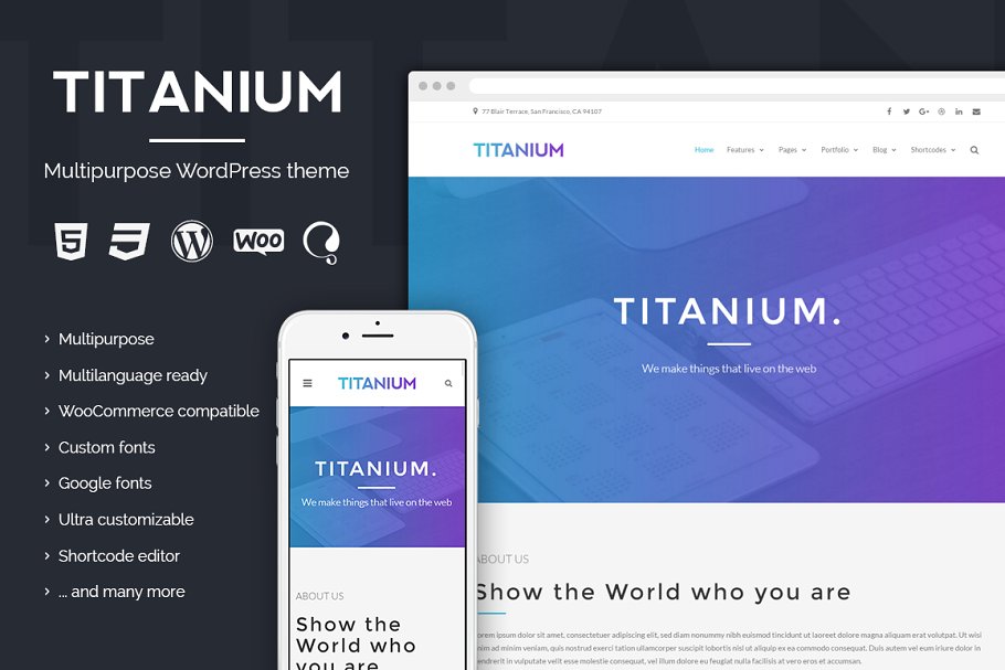 Download Titanium - Premium WordPress theme