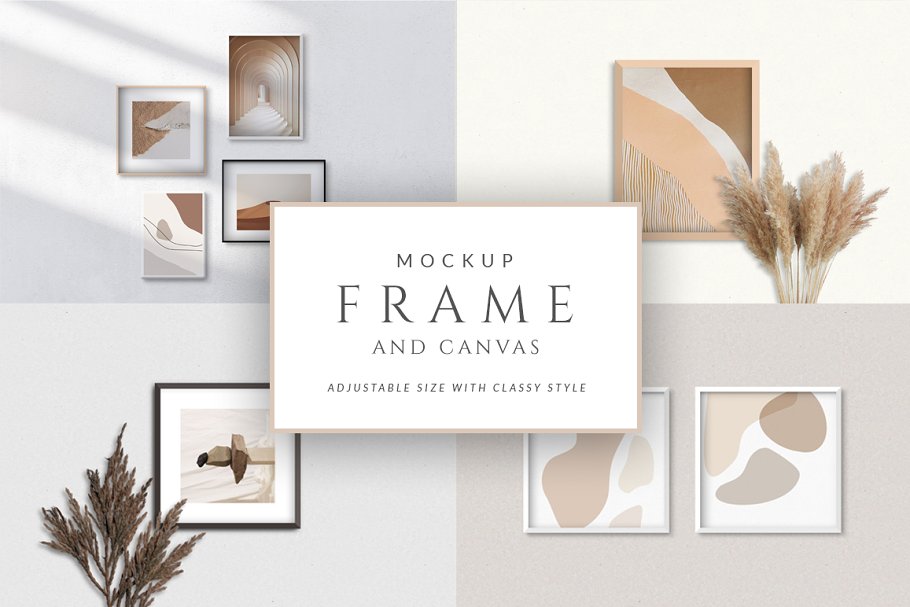 Download Frame and Canvas Mockup Set