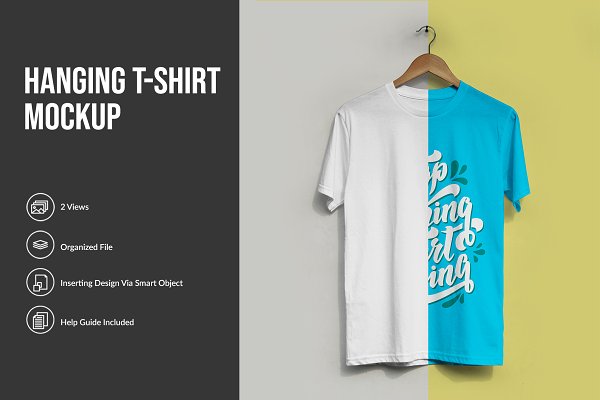 Download Hanging T-shirt Mockup