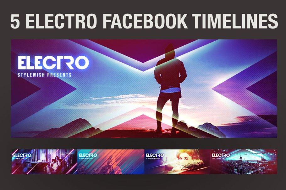 Download 5 Electro Facebook Timeline Covers