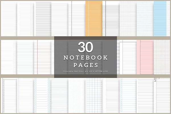 Download Notebook Paper Pages