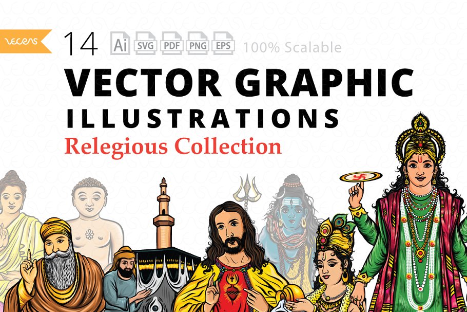 Download 14 Vector Graphic Illustrations Pack