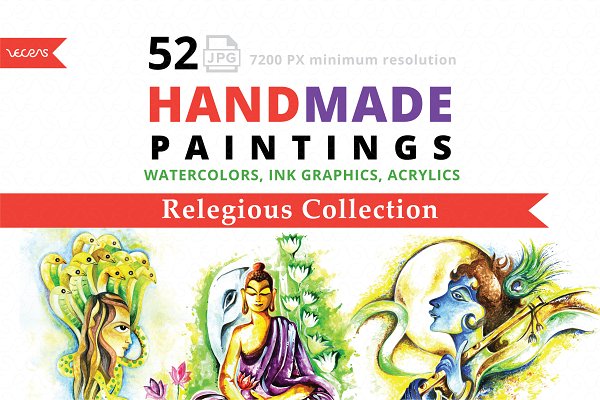 Download Handmade Paintings pack of 52