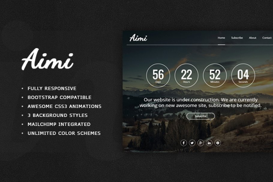 Download Aimi - Responsive Coming Soon