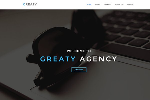 Download GREATY - One Page WordPress Theme